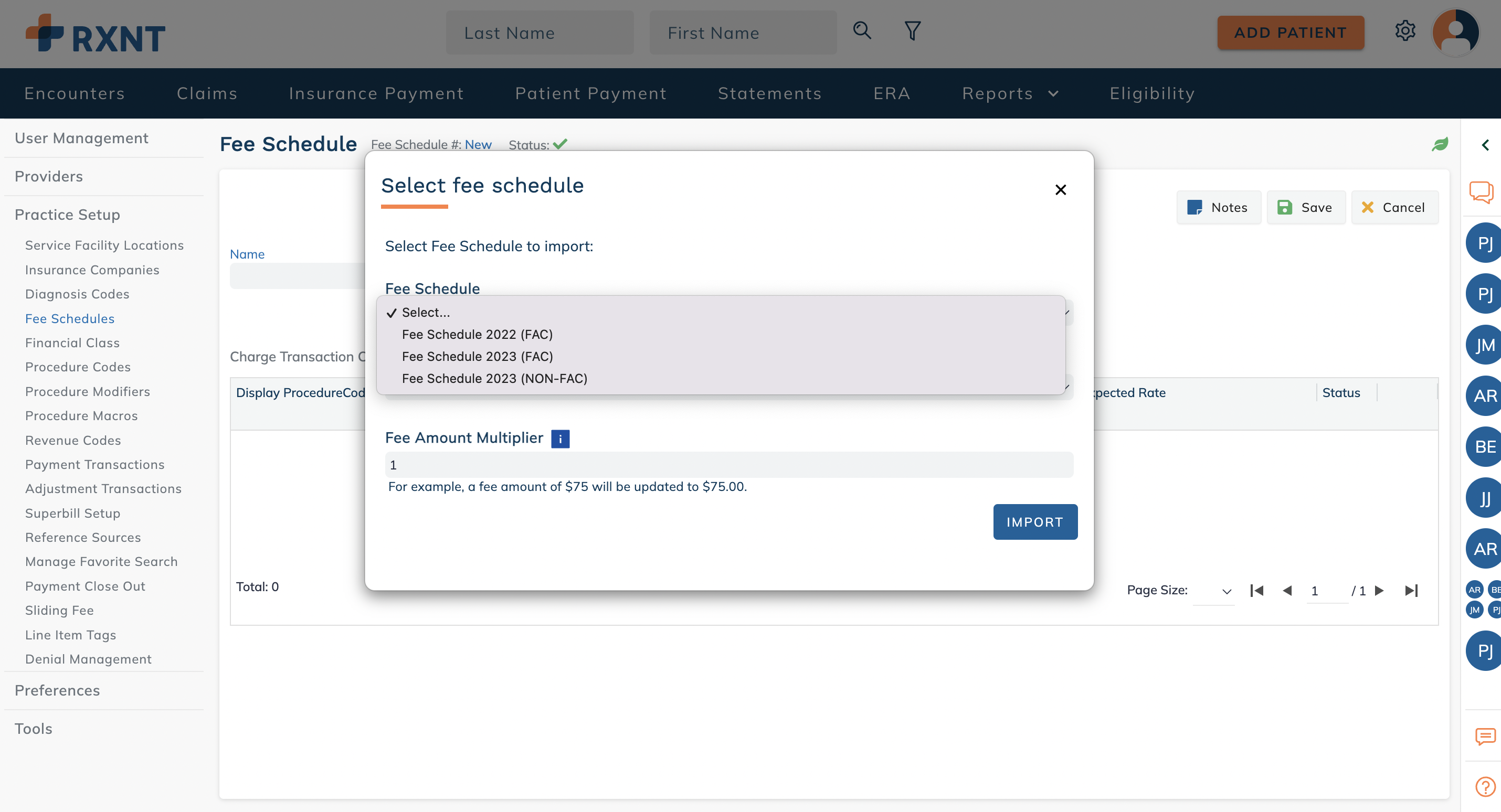 CMS Medicare Fee Schedule RXNT Client Resolution Center