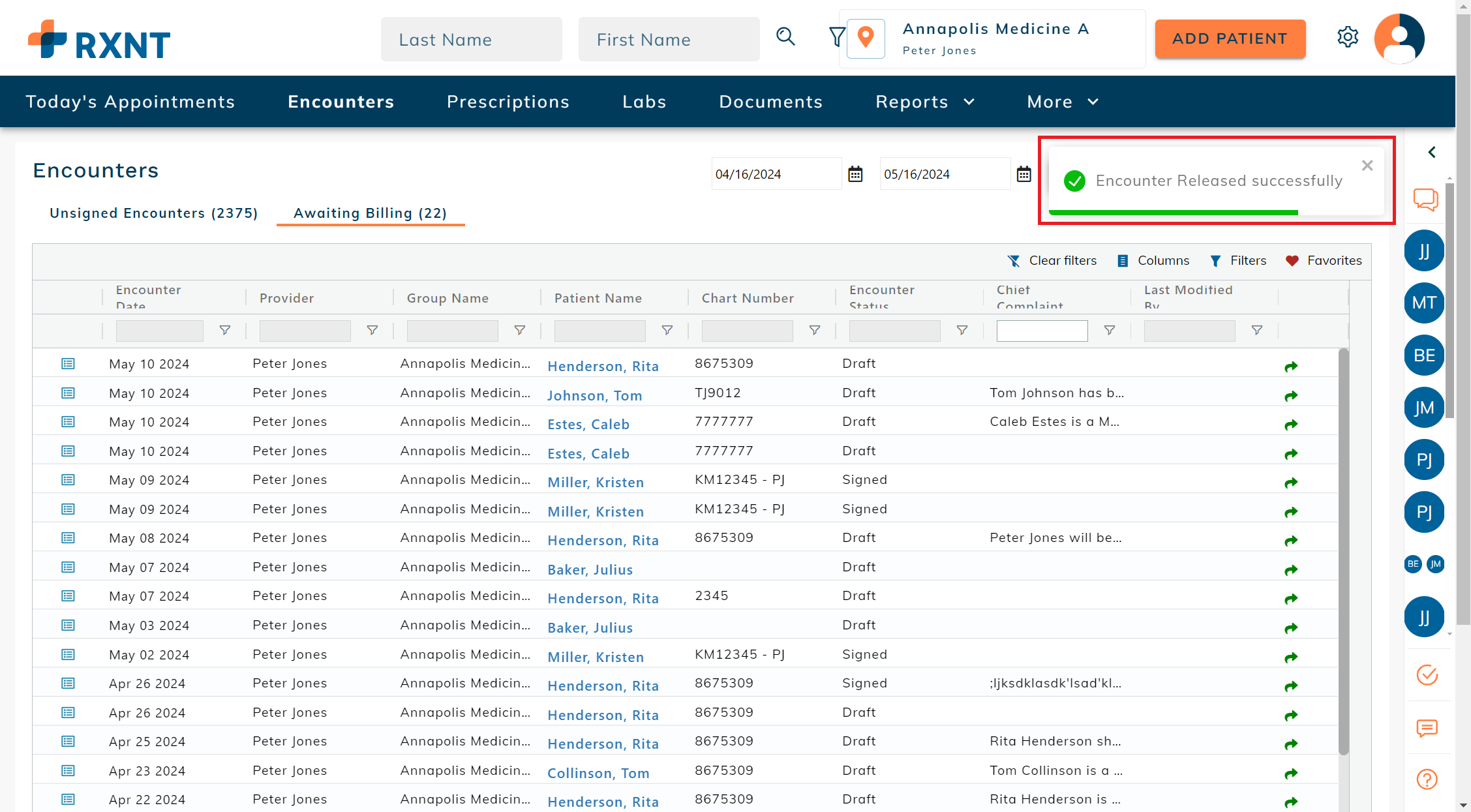 awaiting billing encounter released successfully.png