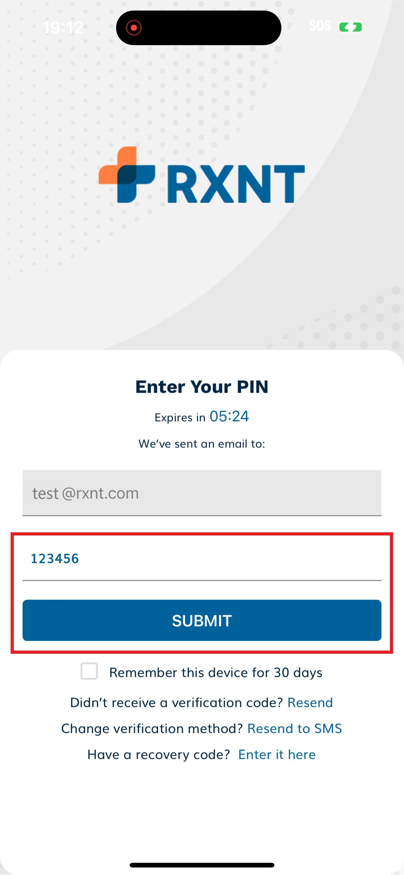 email pin entered.png
