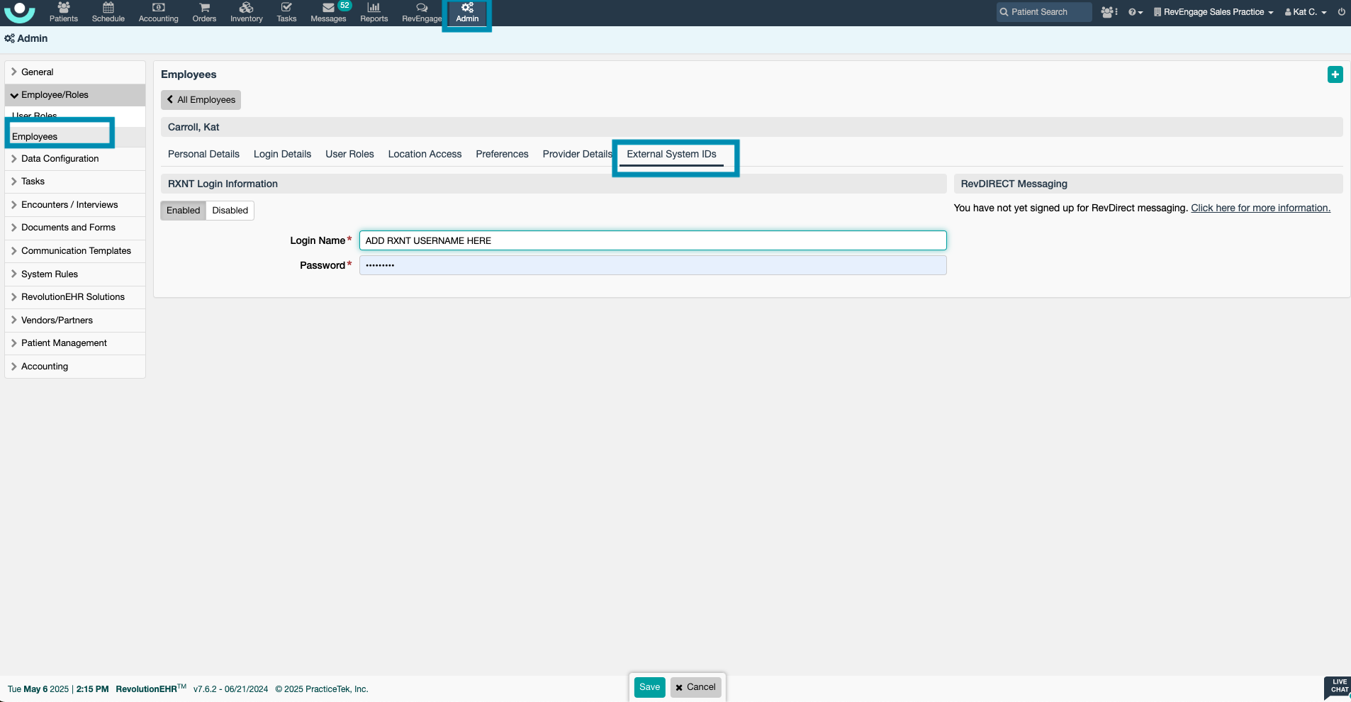 Admin - Employee - External System IDs.png